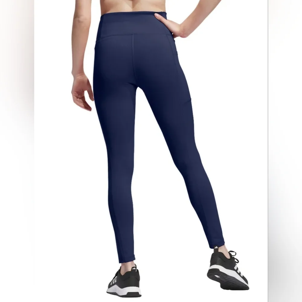 NEW! Adidas Dark Blue 7/8 Leggings Size S